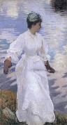 John Singer Sargent Lady Fishing Mrs Ormond Sweden oil painting artist